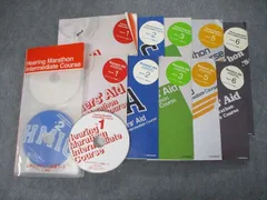 UQ04-036 アルク ヒアリングマラソン中級コース Vol.1~6/コースガイド 2002/2003 計7冊 CD6枚付 60M4D