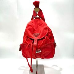 PRADA プラダ ナイロン/レザー ミニバックパック リュック レッド