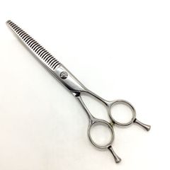 新品未使用【メーカー不明】 メガネ シザー セニング 美容ハサミ すきばさみ 美容師 理容師 約30～35% 右利き 6.2インチ 中古 sc1885