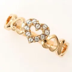 4℃　K10PG　リング　ring　指輪　6号　ホワイトサファイア　総重量約2.3g