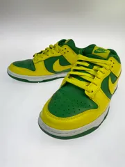 【中古品】NIKE ナイキ DUNK LOW RETRO BTTYS  REVERSE BRAZIL DV0833-300 ダンク ロー レトロ ビー・トゥルー・トゥ・ユア・スクール リバースブラジル スニーカー 靴【160-251007-kk-12-min】