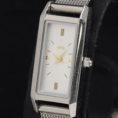 ete エテ 腕時計 ウォッチ レクタングルフェイス シルバー メッシュ