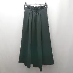 ◇ Θ MURUA ムルーア 無地 ロング丈 ギャザー スカート サイズF ブラック系 レディース E  【1506300030536】