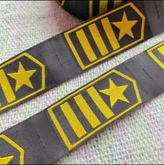 刺繍タグ　10枚セット　エンブレム　スター　軍物