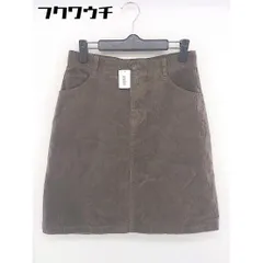 ◇ BEAMS HEART ビームス ハート コーデュロイ 膝丈 台形 スカート サイズ1 ブラウン系 レディース  【1109140004837】