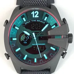 【未使用・電池交換済み】ディーゼル　DIESEL　メガチーフ　MEGA CHIEF　DZ−4548　クォーツ　アナデジ　樹脂ベルト