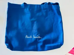 新品/送料無料 PAUL SMITH(ポール・スミス) ロゴ クロス トートバッグ キャンバスバッグ エコバッグ ブルー