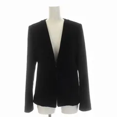 ランバンオンブルー LANVIN en Bleu ノーカラージャケット アウター 38 M 紺 ネイビー /YMのサムネイル