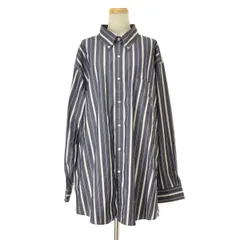 【BROOKSBROTHERS×6(ROKU)UNITEDARROWS】24AW 86664990031 STRIPE BD SHIRT NAVY ストライプ ボダウダウン長袖シャツ