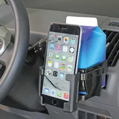 【アウトレット】NAPOLEX ナポレックス 車載ホルダー スマホホルダー スマホスタンド ドリンクホルダー iphone Android 便利グッズ FIZZ-1018のサムネイル