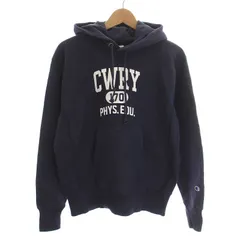 チャンピオン CHAMPION REVERSE WEAVE リバースウィーブ プリント プルオーバー フーデッド スウェットシャツ パーカー 長袖 L ダークネイビー 紺 C3-W111 /YM