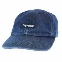 シュプリーム SUPREME 24SS Cordura Small Box 6-Panel コーデュラ デニム スモール ボックス ロゴ キャップ 帽子 ブルー ブランド古着ベクトル 中古☆AA★▲250130