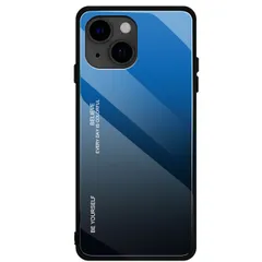 iPhone15 ケース アイフォン15  グラデーション ハイブリット ケース 【Color】 ブルー・ブラック