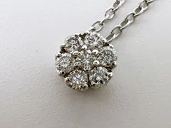 Ponte Vecchio ポンテヴェキオ PV ネックレス ダイヤ フラワー ペンダント 0.14ct K18 WG ホワイトゴールド 新品仕上げのサムネイル