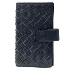 BOTTEGA VENETA ボッテガヴェネタ 6連 キーケース カードケース二つ折り イントレチャート レザー ブラック
