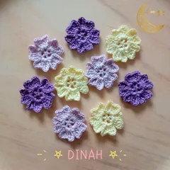 ハンドメイド素材♡花モチーフ⑤♡9枚セット