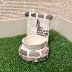 爬虫類　お水入れ　ハート