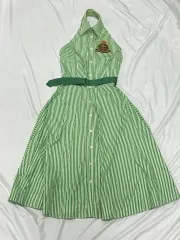 Ralph Lauren(ラルフローレン) ホルダーネック ストライプ ワンピース