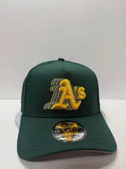 Newera オークランドアスレチックス 50thアニバーサリー 9forty A-FRAME スナップバックキャップ グリーンカラー