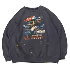 boro NFL patriots sweat【SW098】ボロ　ペイトリオッツ　スウェット　XXL