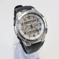 CASIO カシオ USED美品 WVA-M650-7AJF 腕時計 ソーラーコンビネーション メンズ 完動品 中古 X6138