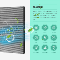互換品　fetion 空気清浄機用　交換フィルター　FZ-Y30F