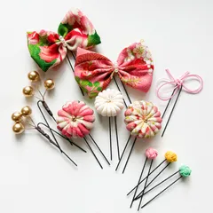 〔336〕七五三　髪飾り　ヘッドドレス　753  ピンク