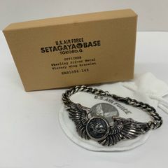 SETAGAYA BASE S.E.A.F. STARLING SILVER ウイングブレスレット 世田谷ベース U.S. AIR FORCE スターリングシルバー シルバー925 所ジョージ 【X0259-001】□