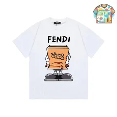 【今日WTO】FENDI 25ss プリント T シャツ-ZX02