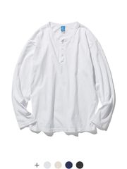 Good On グッドオン ヘンリーネック Tシャツ 長袖 レディース メンズ ロンT 綿100% ロングスリーブヘンリーＴシャツ L/S HENLEY TEE 丸胴 日本製 人気 定番 GOLT-1601