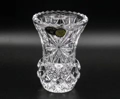 花瓶 ボヘミアングラス クリスタル ミニ花瓶「スパーク」