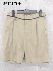 ◇ HARE ハレ タック ハーフ ショート パンツ サイズM ベージュ系 メンズ 【中古】 【1002798512474】のサムネイル