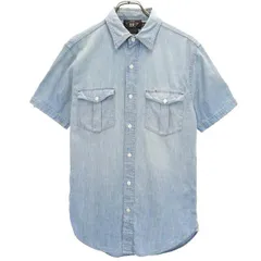 RRL ダブルポケット シャンブレーシャツ ワークシャツ サイズS デニムシャツ インディゴ シャンブレー ワークシャツ（シャツ/ブラウス）｜RRL