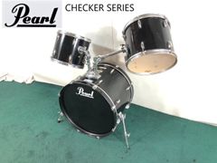 ◎スペシャルプライス【Pearl】ドラムセット  CHECKER SERIES バストラム×1/タムタム×2 打楽器 演奏 吹奏楽 (240) ☆BL30QK