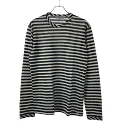 Yohji Yamamoto POUR HOMME ヨウジヤマモト プールオム 14AW ボーダーニットセーター ブラック×ホワイト 3 HF-T45-190のサムネイル