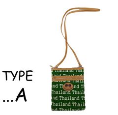 アジアン柄ポシェット☆A☆サコシュ☆Made in Thailand