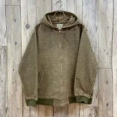 MOTIVE モーティブ 裏起毛 無地 スウェット ジップ パーカー L