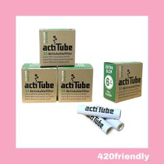 420friendly actiTube /活性炭フィルター ３箱セット/EXTRA SLIM [ エクストラスリム：6mm ]