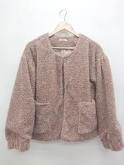 ◇ mystic ミスティック ボア ショート丈 可愛い 長袖 ブルゾン ジャケット サイズF ピンク レディース P  【1302160010790】のサムネイル
