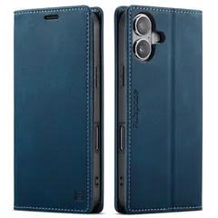 【新品】 アイフォン 17ケース いPhone17手帳型 アイフォン 17携帯ケース case RFID磁気防止 スキミング防止 肌感レザー 財布型 カード収納 スタンド機能 薄型 360度保護 耐衝撃 高質感 ネイビー 0
