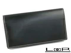 ▲限定値下げ▼ ■美品■　ガンゾ 長財布 レザー ダークグリーン 【23118】のサムネイル