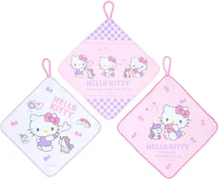サンリオ SANRIO ループ付きタオル3枚セット ハローキティ キティちゃん 子供用 ハンドタオル 保育園 幼稚園 ユニコーン 249483