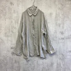 CLASSICAL ELF クラシカルエルフ　長袖シアーシャツ　グレー　レディース　Lサイズ