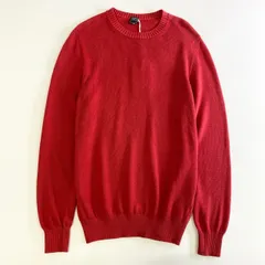 55j18 《極美品》 タグ付 FEDELI フェデーリ AEG.8 ML.SUPIMA DUSTY コットンニット クルーネック セーター トップス イタリア製 6UED5902 48 レッドのサムネイル