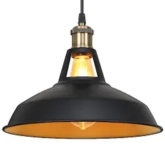 新品 Haian Support ペンダントライト レトロ 照明器具 E26 引掛けシーリング 1灯 黒 天井照明 LED 電球対応 電球別売り 北欧 インダストリアル 鉄 リビング ダイニング 食卓用 簡単取り付け 工事不要