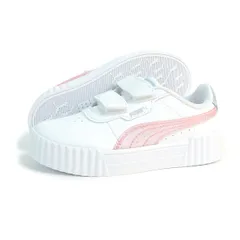 【新品】プーマ PUMA 子供靴 運動靴 キッズ キャリーナ 3.0 ブラリー ドリームス V PS 400609_01 ホワイト/ピンク ジュニア 子供靴