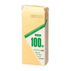 新品 マルアイ 封筒 長形4号 長4 茶封筒 クラフト封筒 100枚 トク-106H