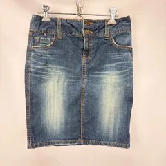 Burberry BLUE LABEL ダメージ デニム ミニスカート サイズ24 FX524-162-32 三陽商会 07060401 02
