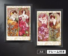 アルフォンス・ミュシャ「4つの宝石」（1900年） アール