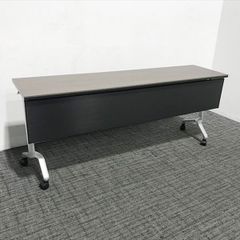 大型 木製オフィスデスク ミーティングテーブル 360×120cm 6〜12人用 